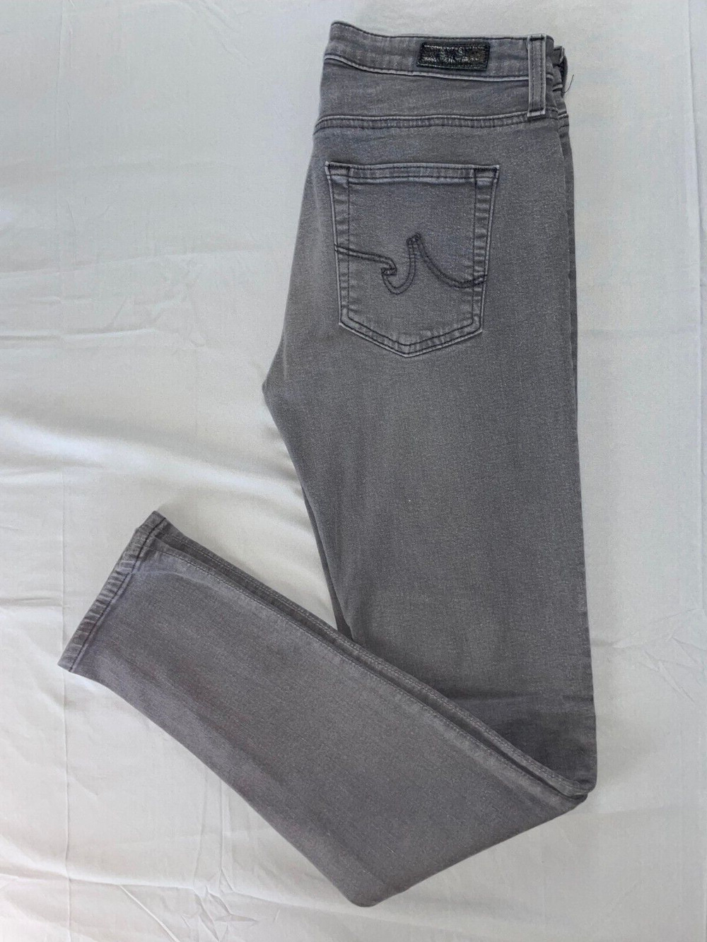 AG AG-ED Denim The Prima Cigarette Leg Stretch Jeans. Gray, Women's 27R. GUC!